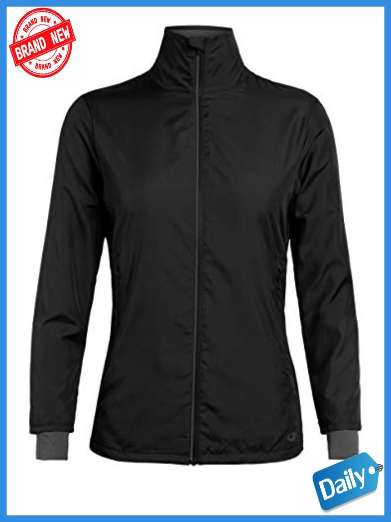 Merino Nylon Windbreaker Long Sleeve Rain Coat Zipper Closure